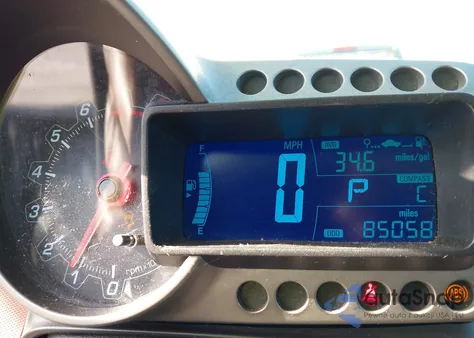 2013 Chevrolet Sonic Lt Auto из США, поврежденный, VIN 1G1JC5SH7D4238155